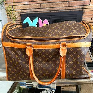 Authentic Louis Vuitton monogram travel bag SacChaussures 55 brown monogram